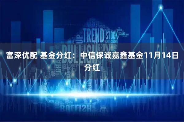 富深优配 基金分红：中信保诚嘉鑫基金11月14日分红